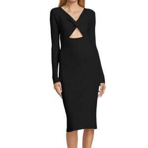 Ramy Brook Pilar Rib-Knit Dress Size Large NWT